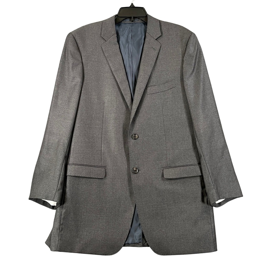 Loro Piana Fabric Blazer Men 42L Grey Super 120s Italian Wool Professional Coat